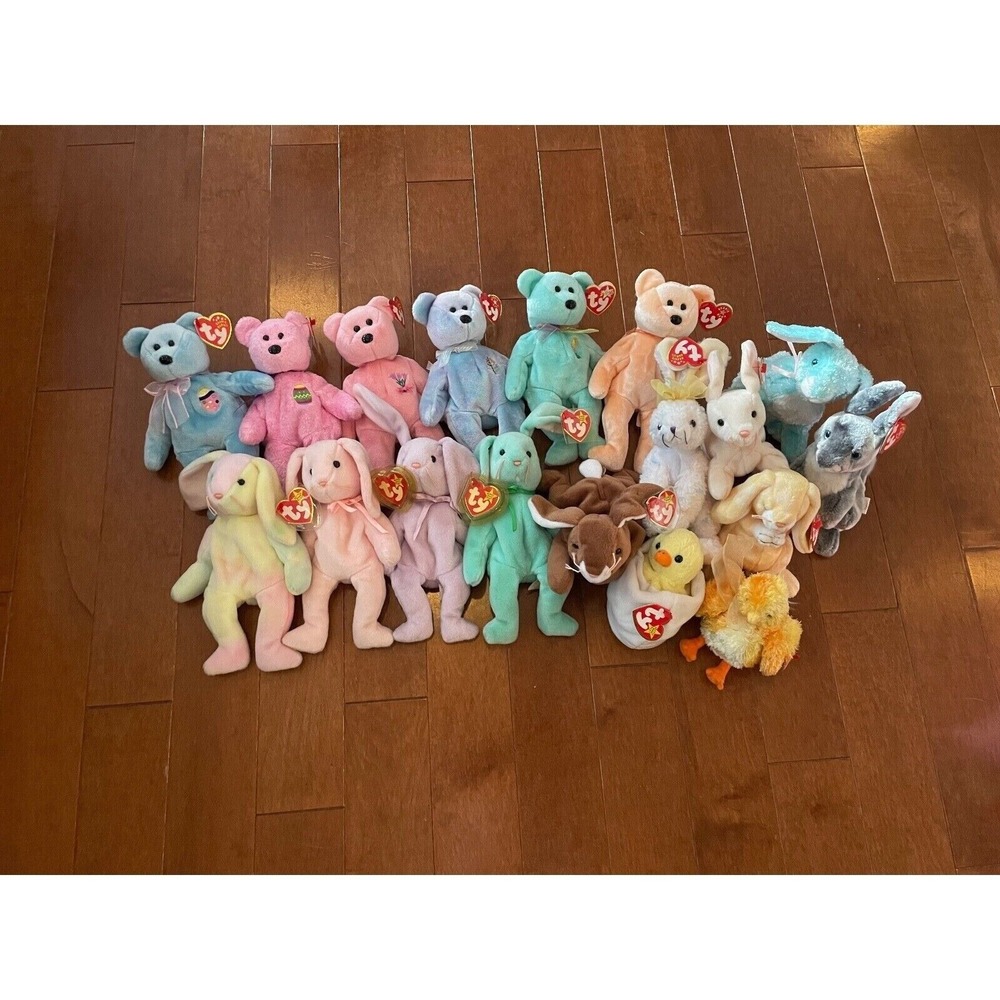 Easter Ty Beanie Babies Lot of 23